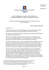 Statement by the Delegation of Norway, also on behalf of several delegations, in response to the address by the Deputy Minister for Foreign Affairs of Georgia, H.E. Mr. Lasha Darsalia