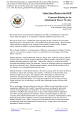 Statement by the Delegation of the United States of America on concerns relating to the detention of Mr. A. Navalny
