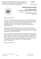 Statement by the Delegation of the United States of America on the statement by the Co-Chairs of the OSCE Minsk Group issued on 13 April 2021