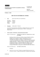 Journal de la 1306ème séance plénière du Conseil