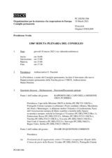 Giornale della 1306a Seduta plenaria del Consiglio permanente