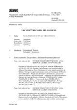 Diario de la 1304ª Sesión plenaria del Consejo Permanente