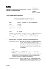 Journal der 969. Plenarsitzung des Forums