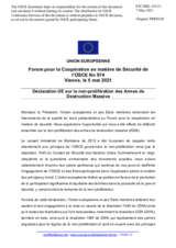 Déclaration UE sur la non-prolifération des Armes de Destruction Massive