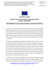 Statement by the Portuguese EU Presidency on the situation in and around Ukraine