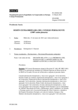 Diario de la 1308ª Sesión extraordinaria del Consejo Permanente