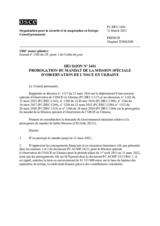 Décision No 1401 du Conseil permanent