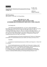 Beschluss Nr. 1401 des Ständigen Rates