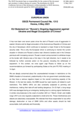 Statement by the Portuguese EU Presidency on Russia’s ongoing aggression against Ukraine and illegal occupation of Crimea