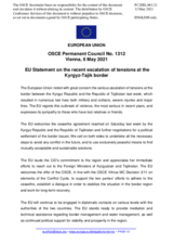 Statement by the Portuguese EU Presidency on the recent escalation of tensions at the Kyrgyz-Tajik border