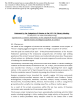 Statement by the Delegation of Ukraine on the situation in and around Ukraine