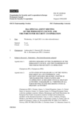 Journal of the 81st Joint Meeting of the Forum for Security Co-operation and the Permanent Council