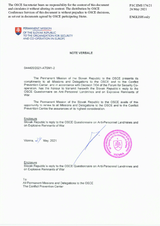 Response by the Delegation of Slovakia to the Questionnaire on Anti-Personnel Mines and Explosive Remnants of War