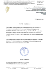 Response by the Delegation of Ireland to the Questionnaire on Anti-Personnel Mines and Explosive Remnants of War