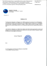 Response by the Delegation of Finland to the Questionnaire on Anti-Personnel Mines and Explosive Remnants of War