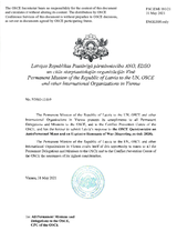 Response by the Delegation of Latvia to the Questionnaire on Anti-Personnel Mines and Explosive Remnants of War