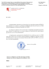 Response by the Delegation of Luxembourg to the Questionnaire on Anti-Personnel Mines and Explosive Remnants of War