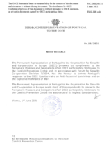 Response by the Delegation of Portugal to the Questionnaire on Anti-Personnel Mines and Explosive Remnants of War