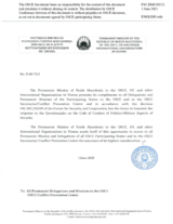 Response by the Delegation of North Macedonia to the Questionnaire on the Code of Conduct on Politico-Military Aspects of Security