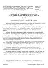 Statement by the Portuguese EU Presidency on the statement by the Co-Chairs of the OSCE Minsk Group, issued on 5 May 2021 