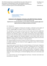 Statement by the Delegation of Ukraine on the situation in and around Ukraine