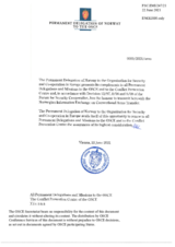 Information Exchange by the Delegation of Norway on Conventional Arms Transfer