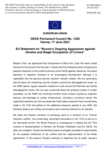 Statement by the Portuguese EU Presidency on Russia’s ongoing aggression against Ukraine and illegal occupation of Crimea