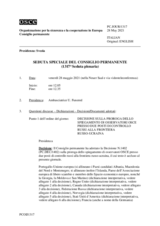 Giornale della 1317a Seduta speciale del Consiglio permanente