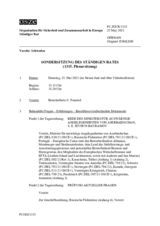 Journal der 1315. Sondersitzung des Ständigen Rates