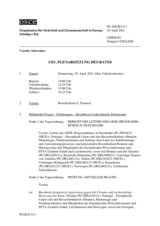 Journal der 1311. Plenarsitzung des Ständigen Rates 