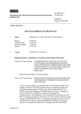 Journal der 1310. Plenarsitzung des Ständigen Rates