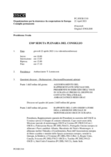 Giornale della 1310a Seduta plenaria del Consiglio permanente