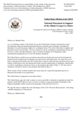 Statement by the Delegation of the United States of America on the statement by the Co-Chairs of the OSCE Minsk Group issued on 28 May 2021