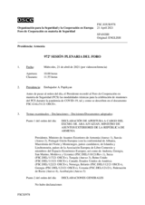 Diario de la 972ª Sesión plenaria del Foro de Cooperación en materia de Seguridad 