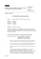 Diario de la 973ª Sesión plenaria del Foro de Cooperación en materia de Seguridad