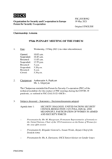 Journal of the 976th Plenary Meeting of the Forum for Security Co-operation