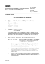 Diario de la 977ª Sesión plenaria del Foro de Cooperación en materia de Seguridad  