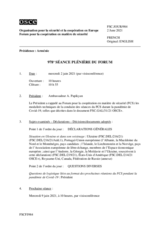 Journal de la 978ème séance plénière du Forum