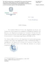 Response by the Delegation of Italy to the Questionnaire on Participating States’ Policy and/or National Practices and Procedures for the Export of Conventional Arms and Related Technology