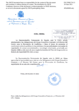 Response by the Delegation of Spain to the Questionnaire on Participating States’ Policy and/or National Practices and Procedures for the Export of Conventional Arms and Related Technology
