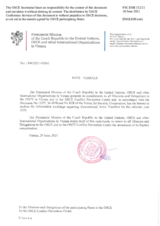 Information Exchange by the Delegation of the Czech Republic on Conventional Arms Transfer