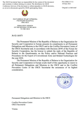 Response by the Delegation of Belarus to the Questionnaire on Participating States’ Policy and/or National Practices and Procedures for the Export of Conventional Arms and Related Technology