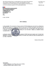 Information Exchange by the Delegation of France on Conventional Arms Transfer