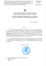 Response by the Delegation of Lithuania to the Questionnaire on Participating States’ Policy and/or National Practices and Procedures for the Export of Conventional Arms and Related Technology