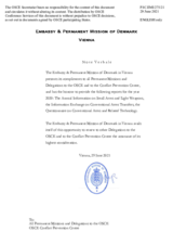 Information Exchange by the Delegation of Denmark on Conventional Arms Transfer