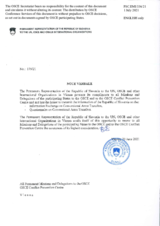 Information Exchange by the Delegation of Slovenia on Conventional Arms Transfer