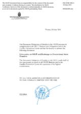 Information Exchange by the Delegation of Sweden on Conventional Arms Transfer