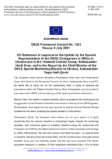 Statement by the Slovenian EU Presidency in response to the update by Ambassador Heidi Grau and to the report by Ambassador Yaşar Halit Çevik