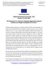 Statement by the Portuguese EU Presidency on Russia’s ongoing aggression against Ukraine and illegal occupation of Crimea