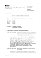 Journal de la 1320ème séance plénière du Conseil